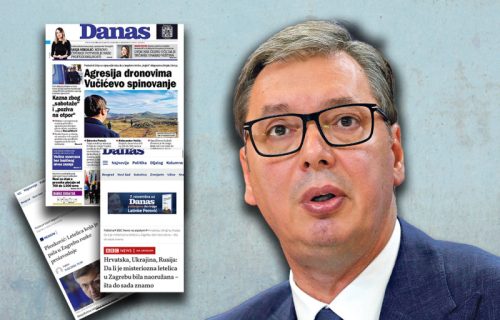 LICEMERJE tajkunskih medija! Kada dron padne u Zagreb brinu, a kad nadleće Srbiju to je "Vučićev spin"