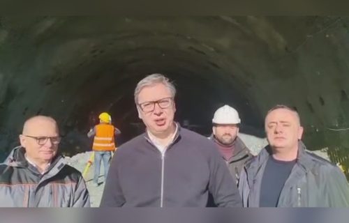 Vučić obišao radove na Fruškogorskom koridoru: Oduševio ga Žuća, maskota gradilišta (VIDEO)