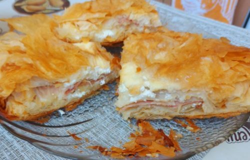 Bolji od kupovnog: Najukusniji burek sa šunkom i sirom (RECEPT+VIDEO)