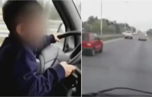 "Ajde glupane, samo idi pravo": Ludi otac terao sinčića (7) da VOZI AUTOPUTEM i snimao ga (VIDEO)