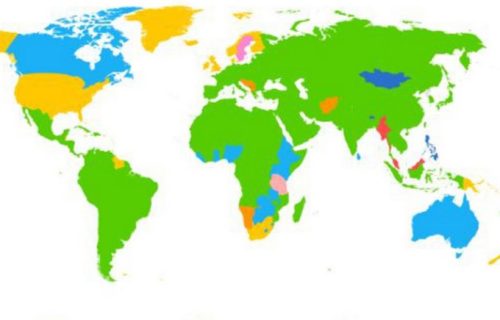 Skoro ceo svet je zelen, a bivša Juga NARANDŽASTA: Mapa sa JEZICIMA ilustruje trend za koji svi znamo