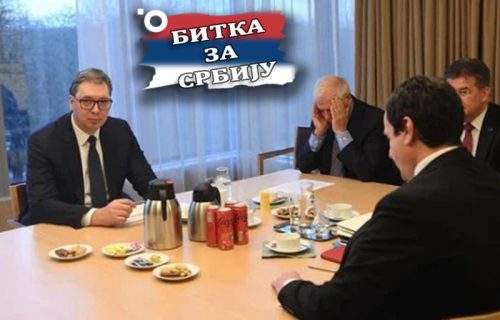 Težak sastanak, očekivano, NEMA PREDAJE: Oglasio se Vučić sa trilateralnog sastanka u Briselu (FOTO)