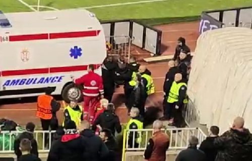 Drama u Humskoj! Redari izneli navijača sa tribina (VIDEO)