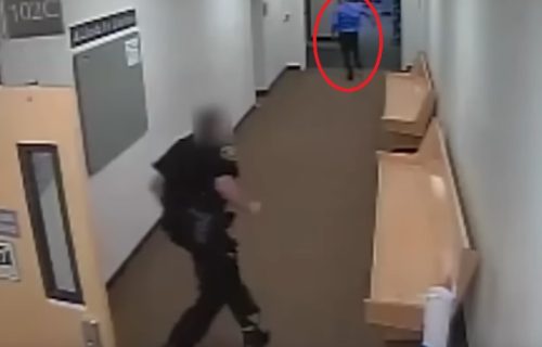 Šok snimak bekstva iz SUDNICE: Optuženi za UBISTVO nasamario policiju, jurili ga psi i dronovi (VIDEO)