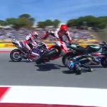 Strašan incident Marka Markeza: Zakucao se u rivala u trećem krugu prve trke Moto GP šampionata (VIDEO)