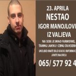 Igor je nestao pre 3 dana: Poslao je drugarima poruku i od tada ga nema