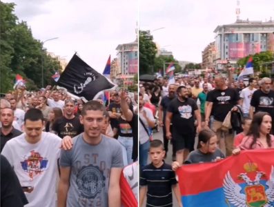 U Podgorici skup podrške Srbima na KiM, u četvrtak u Nikšiću zakazana litija (VIDEO)