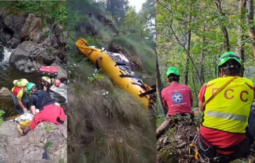 Jedno od najzahtevnijih spasavanja za Gorsku službu, objavljen snimak izvlačenja žene iz kanjona