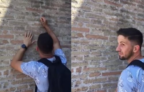 Identifikovan par koji je izazvao gnev širom sveta pošto je urezao svoja imena na zidu Koloseuma u Rimu