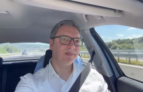 "IMAM ZAMERKU": Vučić se provozao obilaznicom oko Beograda (VIDEO)