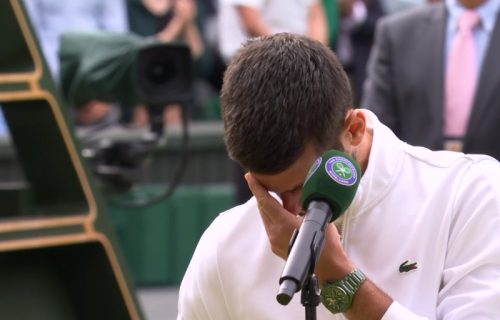 Novak spomenuo sina Stefana pa se rasplakao na terenu