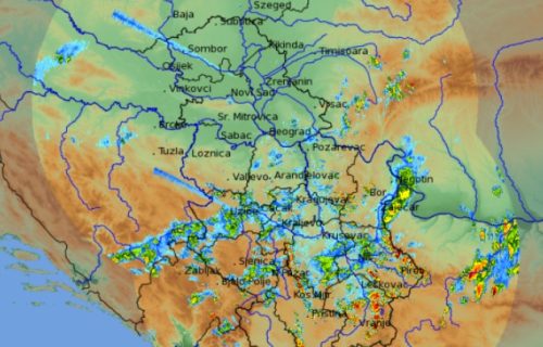 U toku večeri stižu pljuskovi sa grmljavinom u jedan deo Srbije