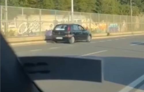 Još jedan snimak vožnje u kontra smeru: Vozača uhvatila kamera kod Mosta na Adi (VIDEO)