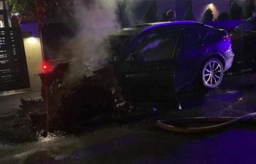 NA ZVEZDARI IZGOREO BMW: Vlasnica (28) sumnja da joj je auto zapalio bivši dečko, otkrila i zašto (FOTO)