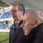 Vučić u poseti Loznici, obilazi završne radove na hotelu "Podrinje" i stadion "Lagator"