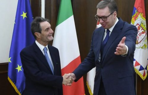 Razgovor o projektima od obostranog značaja: Vučić sa predsednikom italijanske regije Lombardija (FOTO)