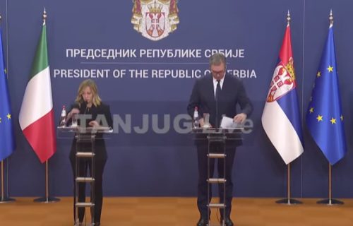 Obraćanje Vučića i Meloni: "U Srbiji možete da kažete bilo šta, osim da nismo dobri domaćini" (VIDEO)