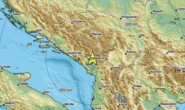 Novi zemljotres pogodio Crnu Goru: Rano jutros se tlo ponovo treslo