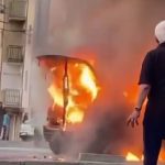 Drama na Voždovcu: Automobil se zapalio tokom vožnje, izgoreo u potpunosti (VIDEO)