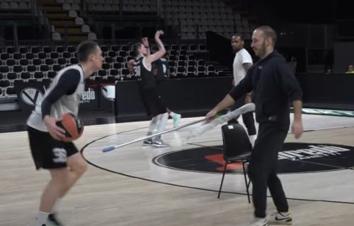 Nekad metla, danas džoger: Stara dobra metoda ponovo na snazi na treningu Partizana (VIDEO)