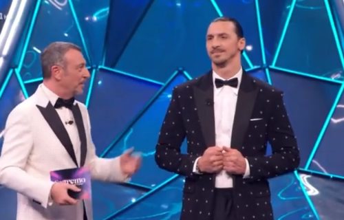 Ibrahimović ponovo napravio spektakl u Sanremu: Uz srpski hit izašao na scenu (VIDEO)