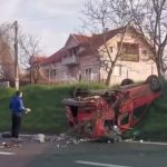 Velika saobraćajna nezgoda na auto-putu ka Beogradu: Automobil se prevrnuo na krov, povređene tri osobe (VIDEO)