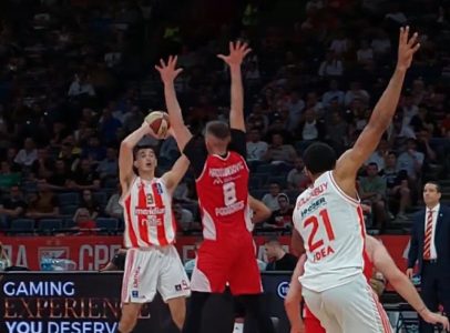 Odličan start Zvezde: Crveno-beli na +17 nakon prvih 10 minuta (VIDEO)