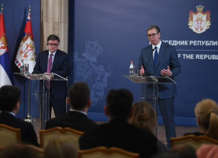 Predsednik Vučić nakon važnog sastanka sa O’Brajanom: Kada je reč o Kosovu nismo saglasni (VIDEO)