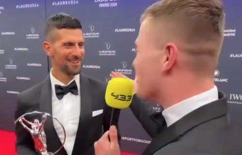 Nakon osvajanje nagrade, Novak dobio zanimljivo fudbalsko pitanje: "O moj Bože, stavio si me u nezgodan položaj" (VIDEO)