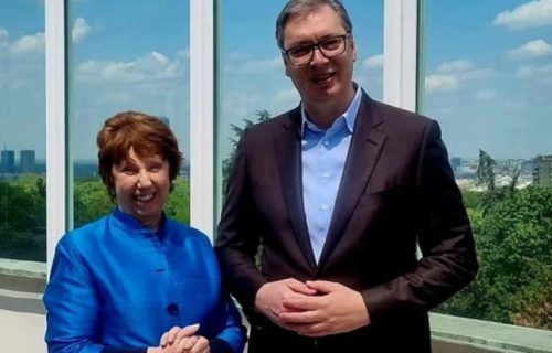 Predsednik Vučić sa Ketrin Ešton: "Veoma dobar razgovor" (FOTO)