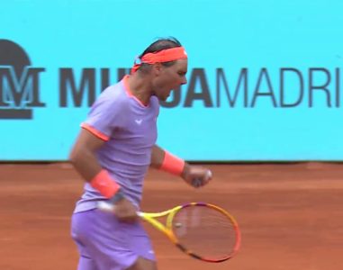 Nakon tri sata gladijatorske borbe: Nadal savladao Kaćina i plasirao se u četvrtfinale Mastersa u Madridu (VIDEO)