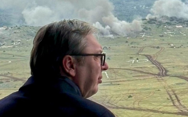 Ponosan sam na našu vojsku: Vućić na Pešteru sa pripadnicima Vojske Srbije (FOTO)