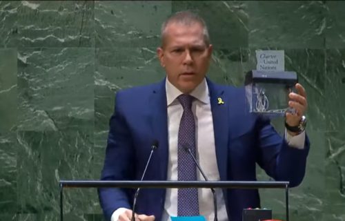 Burna reakcija izraelskog ambasadora zbog podrške Palestini za punopravno članstvo u UN (VIDEO)