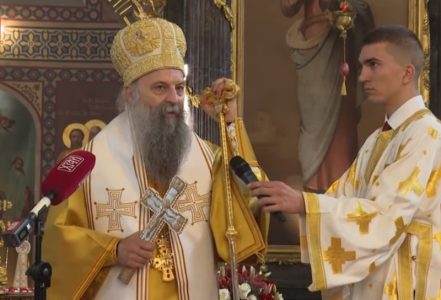 Patrijarh Porfirije stigao na Pale: Počele svečanosti povodom osveštanja novog veličanstvenog hrama