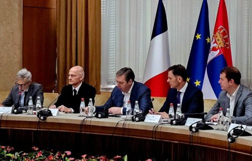 Predsednik Vučić i ministar Mali sa delegacijom MEDEF: Sastanak je u toku u Palati Srbija (FOTO)