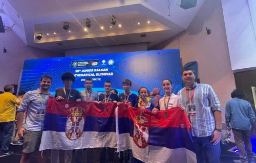 Svim takmičarima iz Srbije po medalja, a Nina Šušić je apsolutna pobednica Juniorske balkanske matematičke olimpijade