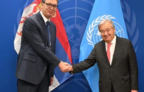 "Detaljno sam upoznao uvaženog sagovornika o situaciji na KiM": Vučić se sastao sa Guterešom (FOTO)