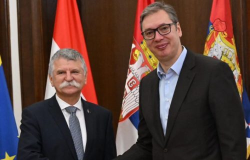 Predsednik Vučić sa Laslom Keverom: "Odnosi Srbije i Mađarske se temelje na bratskim vezama" (FOTO)