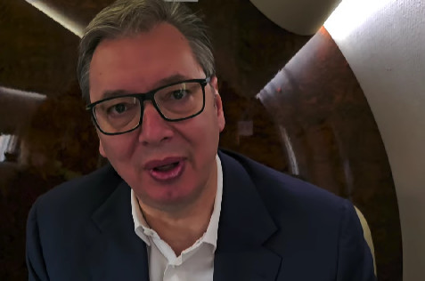 Predsednik Vučić na putu za Slovačku: "Verujem u odličan sastanak sa Ficom i Orbanom" (VIDEO)