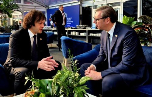 Vučić se sastao sa premijerom Gruzije u Budimpešti: "Istakli smo spremnost za dalje jačanje veza" (FOTO)