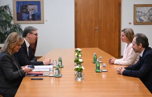 "Veoma sadržajan razgovor o ubrzanju evropskog puta Srbije": Vučić se sastao sa Federikom Mogerini (FOTO)