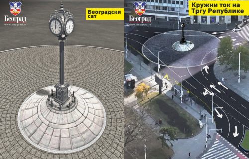 "Beograd dobija kružni tok na Trgu republike s novim simbolom – beogradskim satom" (FOTO)
