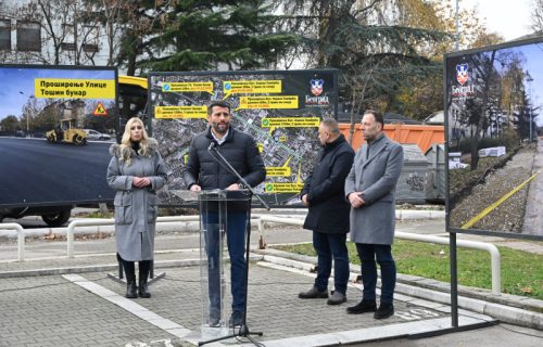 Šapić: "Očekujemo da radovi na proširenju Bulevara Zorana Đinđića budu završeni do kraja godine" (FOTO)