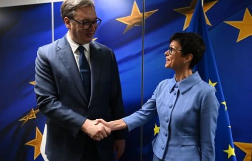 "Srbija želi da na najbolji način iskoristi novi momentum u procesu proširenja": Vučić sa Martom Kos