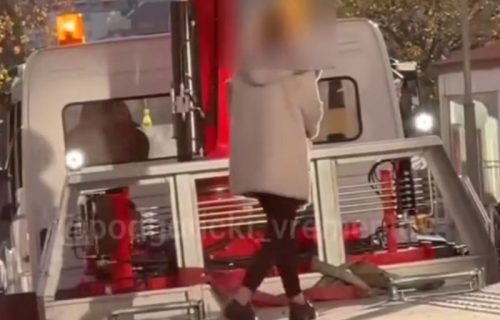 Hit snimak iz Crne Gore: Pauk nosi ženi automobil, a njena reakcija je urnebesna (VIDEO)