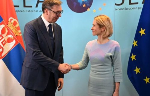 Vučić se sastao sa Kajom Kalas u Briselu: "Razgovarali smo o evropskom putu Srbije" (FOTO)