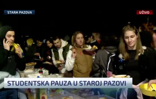 Studenti u šetnji od Beograda do Novog Sada: Kolona stigla u Staru Pazovu (VIDEO)