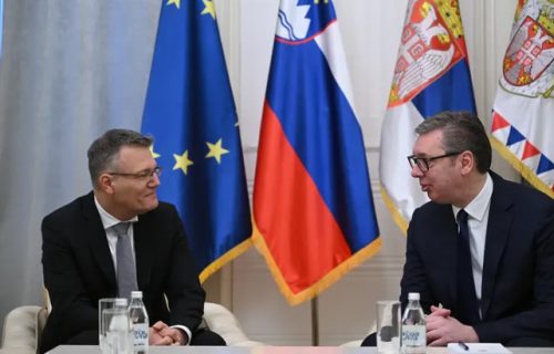 Vučić sa ambasadorom Slovenije: Prijateljski odnosi utemeljeni na međusobnom poštovanju i saradnji (FOTO)