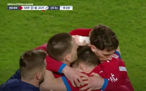 Dušan Vlahović stavio tačku na pobedu Srbije: Orlovi su u revanšu baraža savladali Austriju (VIDEO)