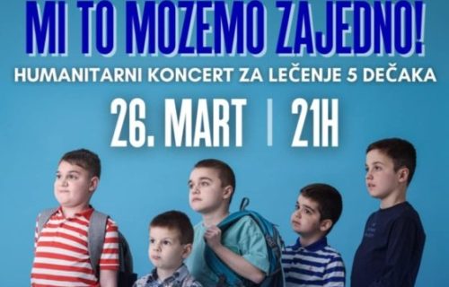 Humanitarni koncert "Mi to možemo zajedno!": Pomozimo ovim divnim dečacima da ozdrave